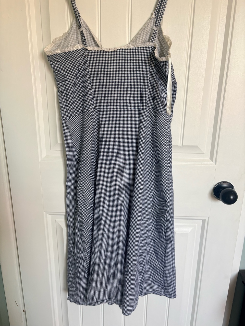 Reitmans Gingham Lace‑Trim Dress Cottagecore | Summer Picnic | Beach Costal - Picture 4 of 8